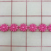 Non-Metallic Trim - 1/2-inch Venise Lace Flower Trim Pink